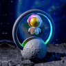Magnetic Levitating Astronaut RGB Night Light With Bluetooth Speaker 11