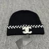 Classic Black Wool Knit Beanie Hat For Men And Women Warm Winter Skull Cap 4