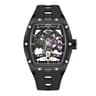 Mens Automatic Skeleton Watch With Luminous Hands And Silicone Strap 7