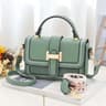 Womens Square Shoulder Handbag With Plaid Pattern And Zipper Closure 7