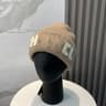 Unisex Wool Blend Beanie Hat With Double Letter Design For Fall And Winter 4