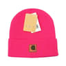 Unisex Winter Knit Beanie Hat With Letter Pattern And Fitted Skull Cap Design 3