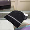 Winter Beanie Hat With Solid Color Design And Flat Top Fitted Style 2