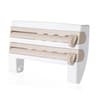 Wall Mounted Cling Wrap Dispenser With Slide Cutter And Kitchen Storage Shelf 7