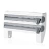 Wall Mounted Cling Wrap Dispenser With Slide Cutter And Kitchen Storage Shelf 6
