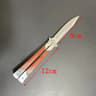 Stainless Steel Mini Butterfly Folding Knife With Unsharpened Blade And Nylon Bag 5