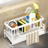 Kitchen Sink Organizer Sponge Rack With Dishcloth Drainer 7