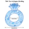 Shell Pool Float With Glitter Sequin Design Inflatable Swimming Ring For Summer Fun 7