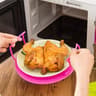 Foldable Microwave Steaming Rack And Heat Safe Serving Tray 9
