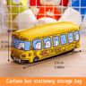 Creative School Bus Pencil Case Large Capacity Canvas Pencil Bag For Students 7