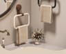 Vintage No Drill Towel Ring Walnut Wood Suction Cup Bathroom Towel Holder 7