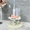 Flower Acrylic Toothbrush Holder Bathroom Organizer 6