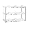 Clear Water Bottle Organizer Stackable Space Saving Rack 7