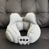 Portable Inflatable Travel Neck Pillow With Push Button Compression For Airplane And Car Comfort 6