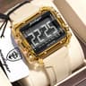 Creative Digital Men Watch With LED Display Alarm Waterproof Sports Wristwatch 11