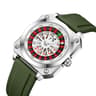 Creative Roulette Men Watch With Square Design Quartz Movement Silicone Sports Watch 6