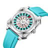 Creative Roulette Men Watch With Square Design Quartz Movement Silicone Sports Watch 9