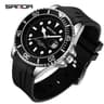 Fashion Men Quartz Watch With Rotating Outer Ring Design Waterproof Luminous Wristwatch 7