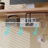 No Drill Under Desk Cable Management Tray With Single Or Double Layer Wire Storage 6