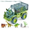 Dinosaur Transport Truck T Rex Car Carrier Toy For Kids 5