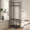 Space Saving Corner Coat Rack With Multi Layer Clothing Storage Shelf 6