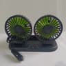 Dual Head Car Cooling Fan With Two Speed Adjustable Airflow 7