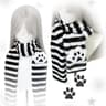 Knitted Cat Paw Scarf Cotton Winter Accessory For Women 6