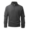 Men Fleece Tracksuit Quarter Zip Pullover Stand Collar Warm Winter Sweatshirt 9