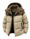 Mens Hooded Cotton Jacket Warm Cold Resistant Windproof Outerwear 8