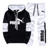 Mens Two Piece Hoodie And Sweatpants Set Casual Pullover Jogging Suit 10