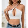 Elegant Hollow Out Camisole Backless Bodycon Tank Top For Women Summer Clubwear 1