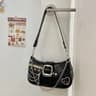 Chain Shoulder Bag Retro Underarm Handbag For Women With Candy Color Design 1