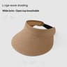 Wide Brim Visor Sun Hat For Women With Foldable Ponytail Design 1