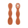 Soft Baby Spoon And Fork Set Food Grade Silicone Self Feeding Utensils For Toddlers 3