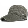 Breathable Knitted Baseball Cap Adjustable Summer Sun Snapback Hat For Men  Women 1