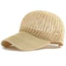 Breathable Knitted Baseball Cap Adjustable Summer Sun Snapback Hat For Men  Women 5