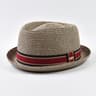 Classic Straw Fedora Hat For Men Lightweight Summer Sun Hat With Breathable Paper Straw Design 0