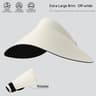 Womens Sun Visor Hat With UV Protection Wide Brim Open Top Summer Beach Cap 1