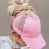 Womens Ponytail Baseball Cap Adjustable Messy Bun Hat With Breathable Mesh Back 4