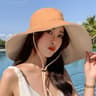 Wide Brim Sun Hat For Women Foldable UV Protection Hiking  Beach Hat 4