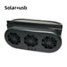 Solar  USB Car Cooling Fan Triple Head Ventilation Fan For Cars SUVs  Trucks 2
