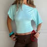 One Shoulder Y2K Crop Top For Women Slim Fit Summer Party Shirt 3
