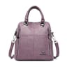 Elegant Womens Leather Backpack For Everyday Travel Back To School Backpack Multifunction Fashion B 0