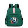 Soccer Backpack For Kids Watercolor Print Primary School Bookbag 3