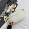 Corduroy Belt Bag For Women Casual Crossbody Fanny Pack Shoulder Chest Sling Bag 0