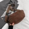 Corduroy Belt Bag For Women Casual Crossbody Fanny Pack Shoulder Chest Sling Bag 1