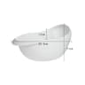 MultiPurpose Rice Strainer Plastic Colander Kitchen Drain Basket With EasyGrip Handles 1