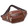 Leather Waist Bag For Men PU Leather Belt Bag Crossbody Mens Fanny Pack With Adjustable Strap 2