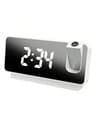 Projection Alarm Clock With LED Display Silent Digital Bedside Clock For Bedroom Office Students 1