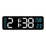 Digital Wall Clock LED Temperature Display Clock With Auto Dimmer USB Powered 5